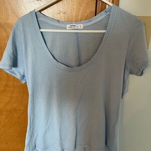 Cotton On Light Blue Women's Scoop Neck Top